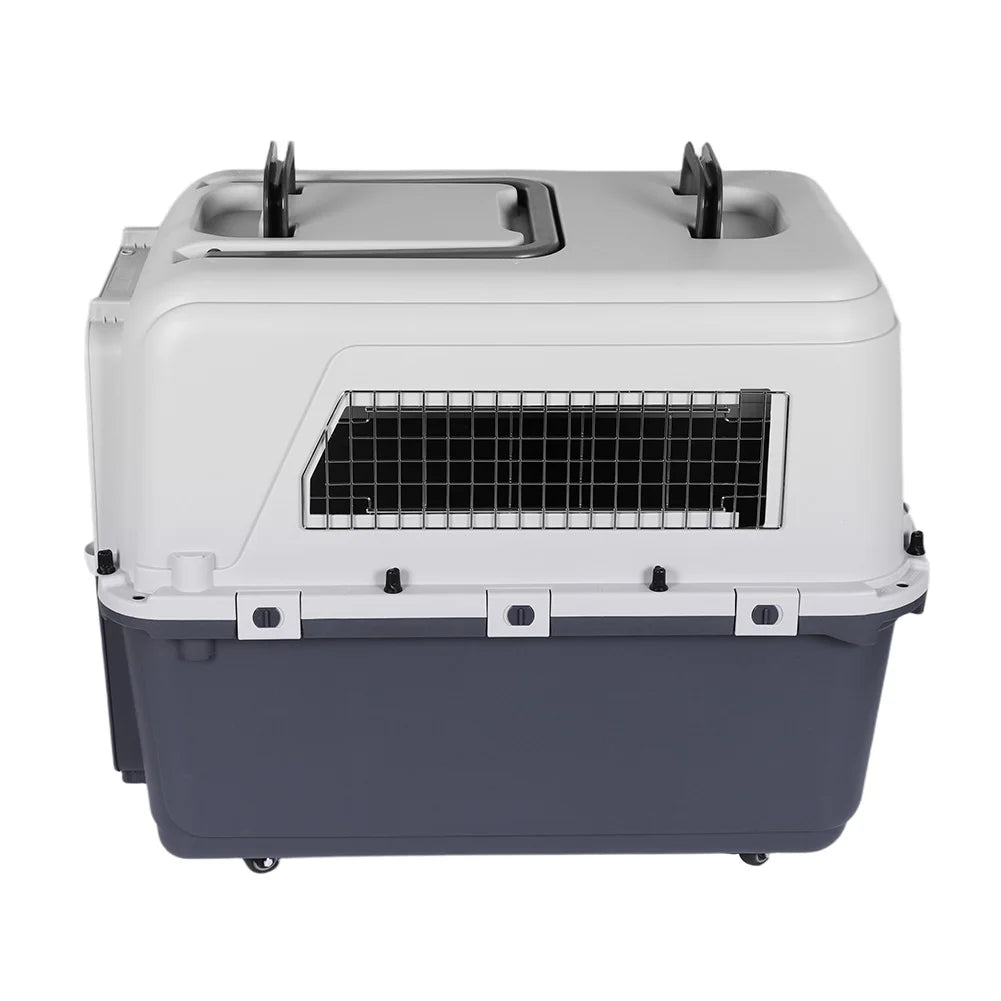 Pet Carrier with Wheels for Dogs. & Kittens and Puppies Airline Approved  Carrier Rolling Pet Carrier.