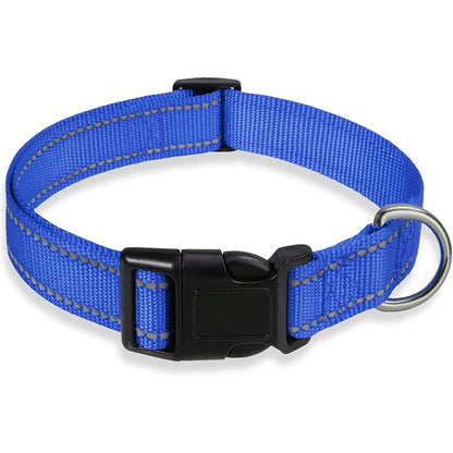 Adjustable Reflective Dog Collar Strap.