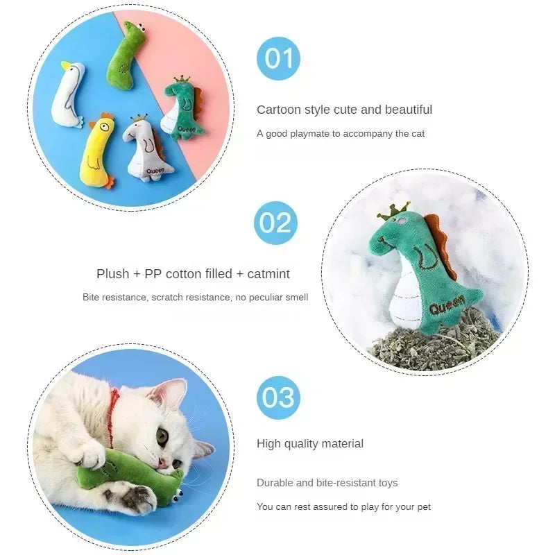 Catnip Kitten Teeth Grinding Chew Toy with Soft Bite.