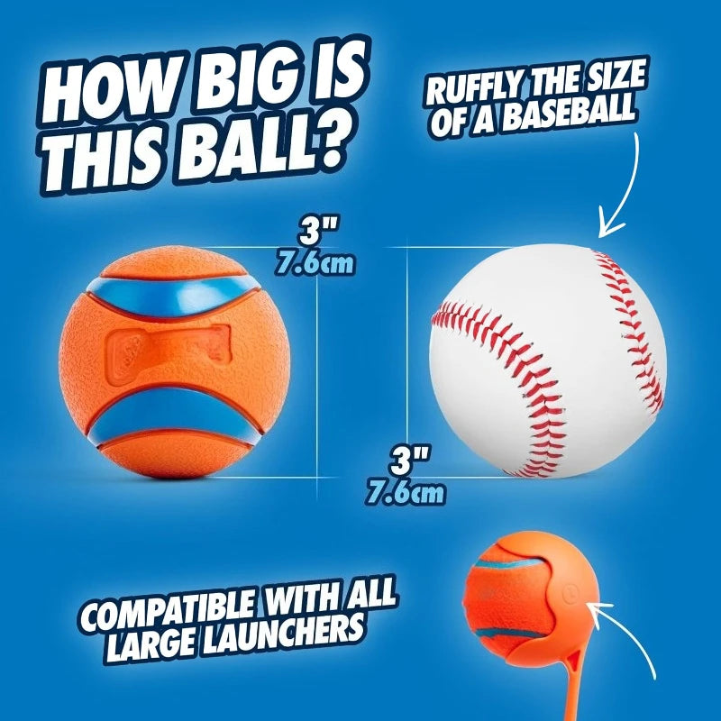Dog Ball For Large Dogs,  Made from Durable Rubber,  Super Bouncy and Floats.