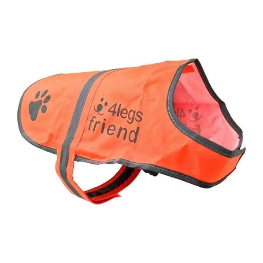 Reflective Blaze Orange Dog Vest with Hi-Visibility and Waterproof,