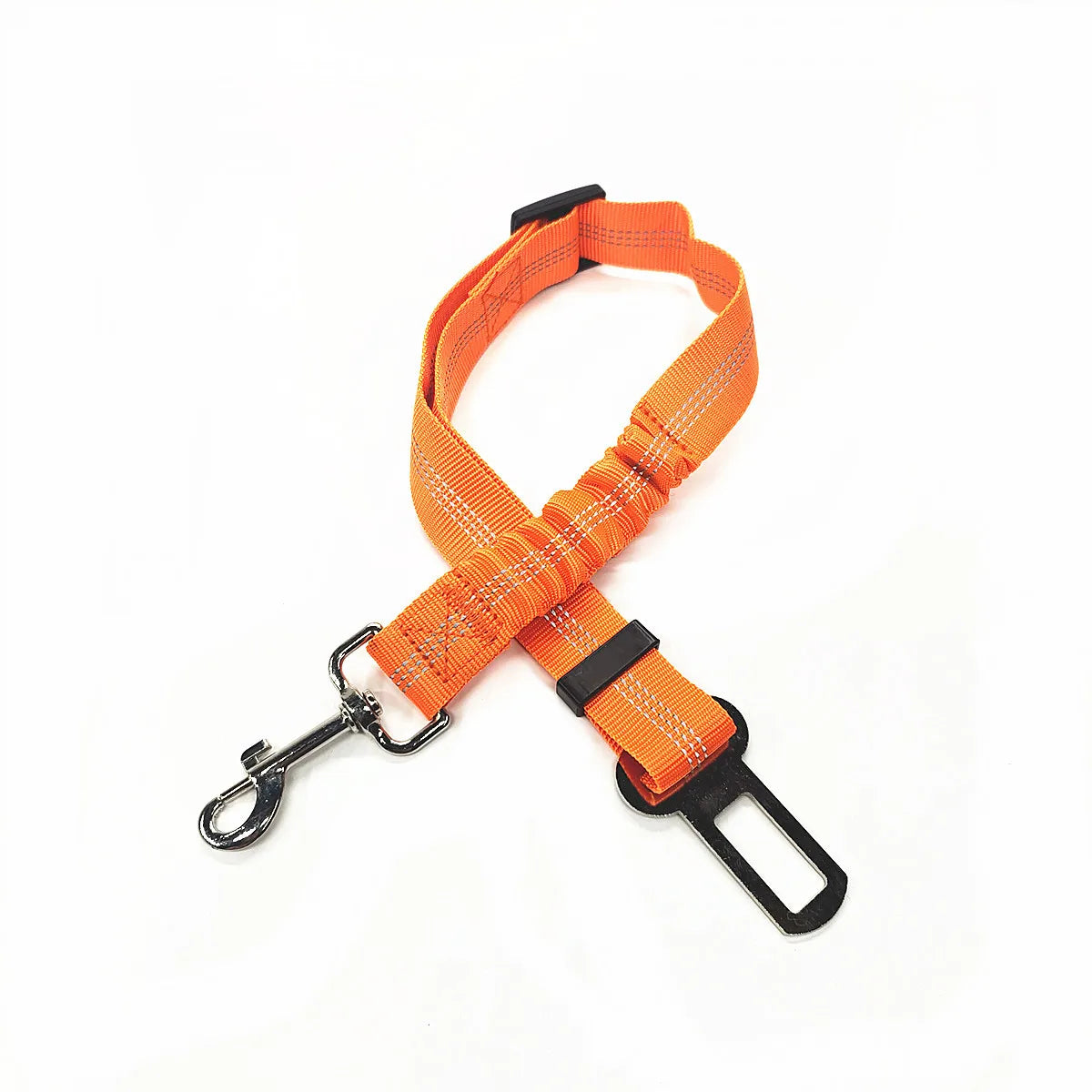 Adjustable Pet Car Seat Belt Leash for Dog Safety.  Has Nylon, Reflective, Cushioning, Elasticity Leash.