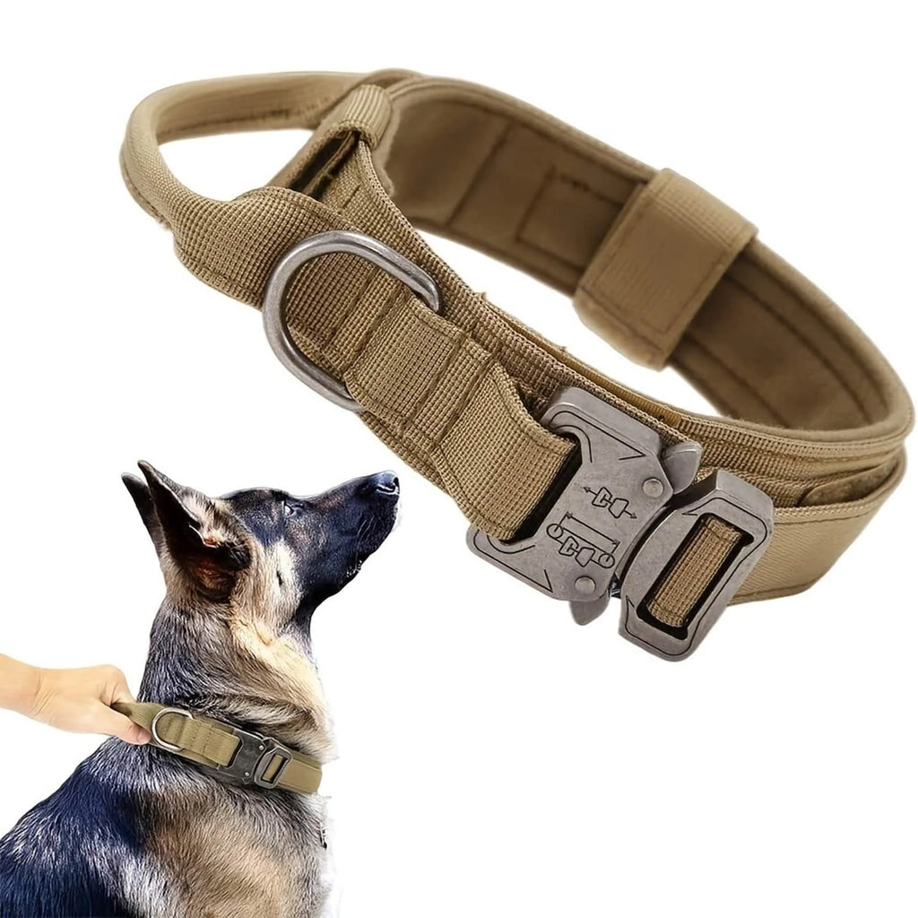 Dog Tactical Leash Collar With Handle for Medium & Large Dogs.