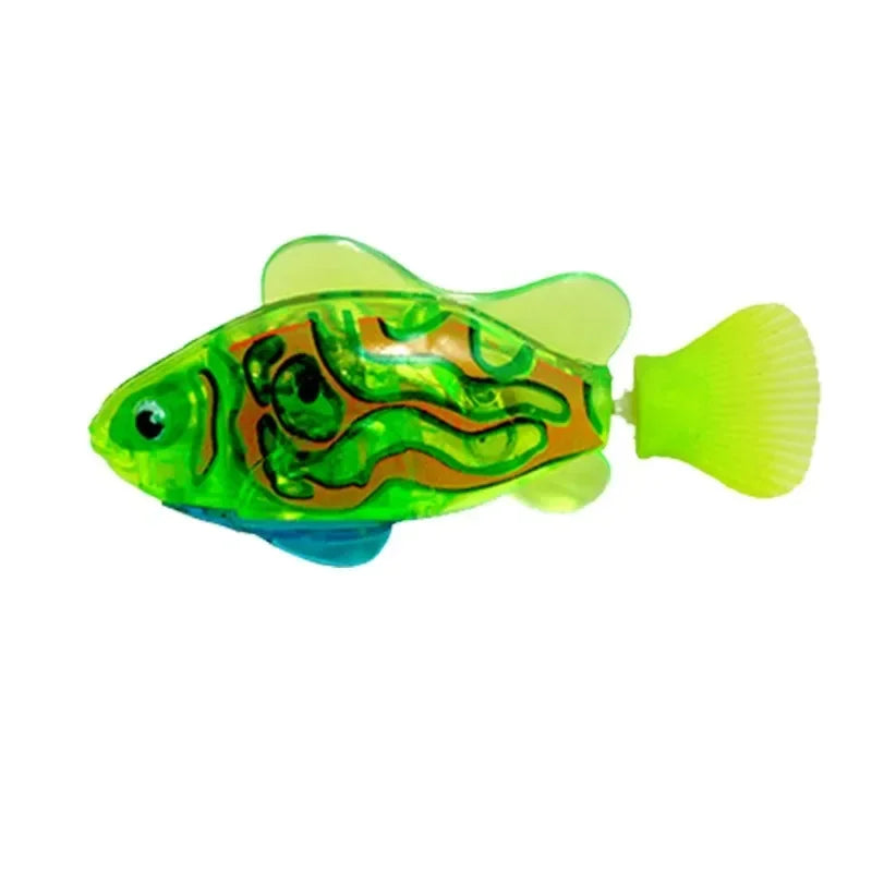 Cat Toy LED Glowing Swimming Robot Fish.
