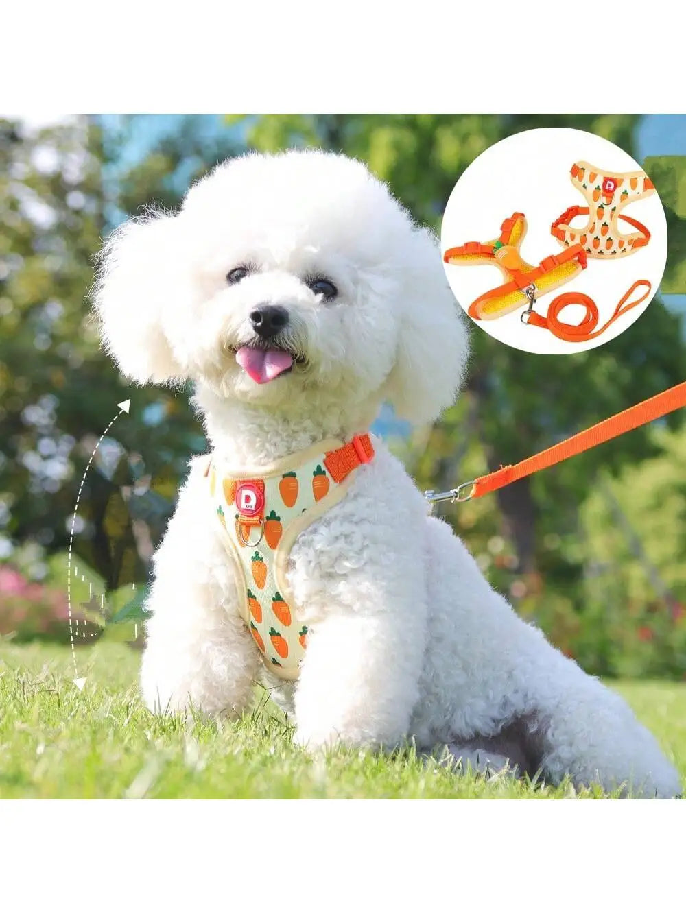 Cute Pet Harness And Leash Set For Small Dogs.  Anti-Escape Cat Leash.  Adjustable Cat Vest,