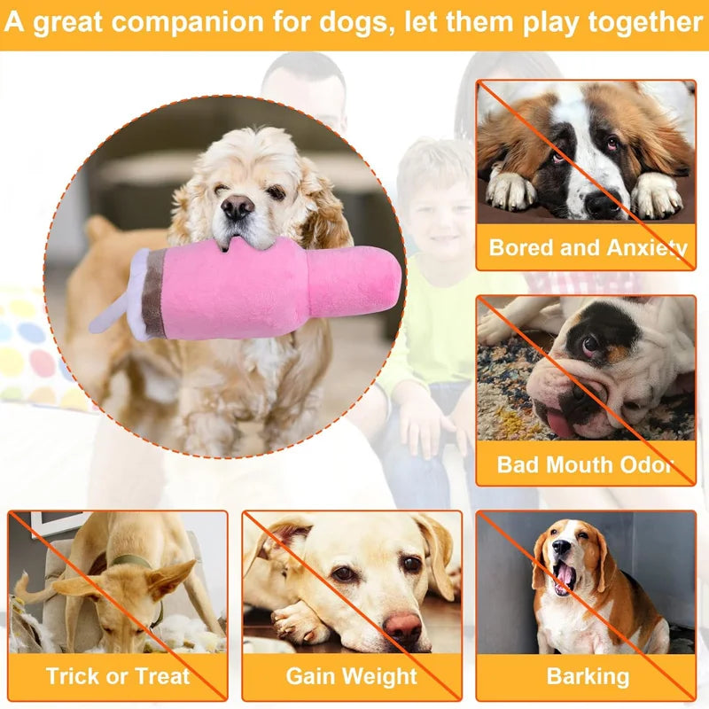 Squeaky Dog Cup Chew Toy.