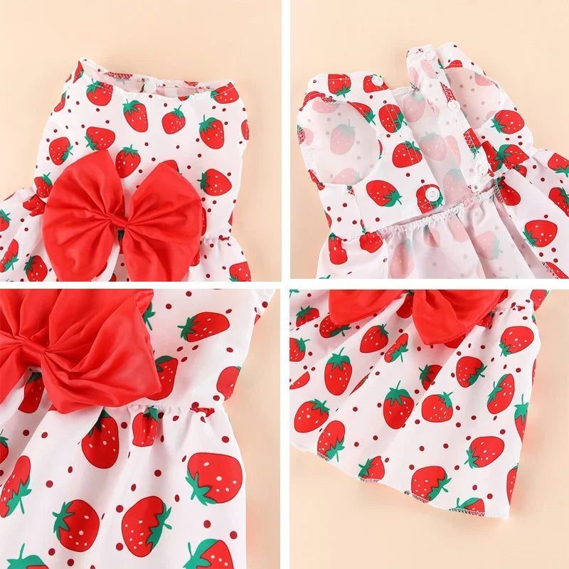 Spring Summer Dog Princess Dress.  Cute Pet Skirt Dog Dress with a Bow Lace.      for Small Medium Puppy
