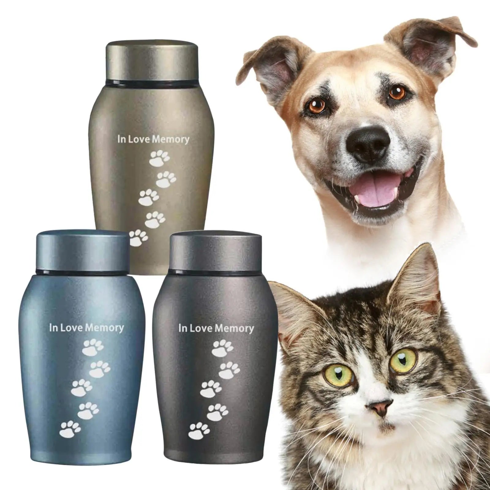 Cremation Memorial Urns for Dogs and Cats.