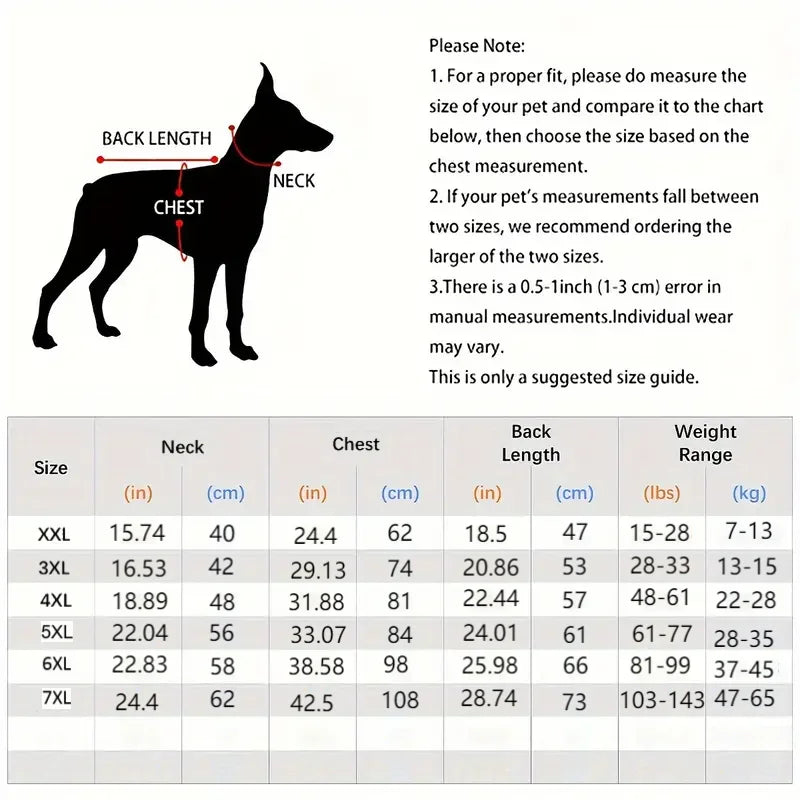 Summer Sleeveless Vest for Dogs Medium and Large