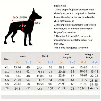 Summer Sleeveless Vest for Dogs Medium and Large