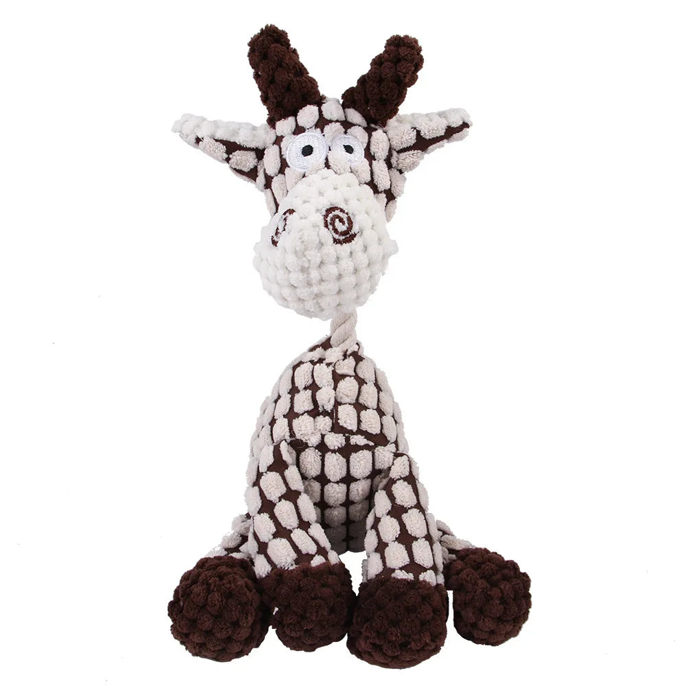Plush Squeaky Puppy Interactive Chew Toys.