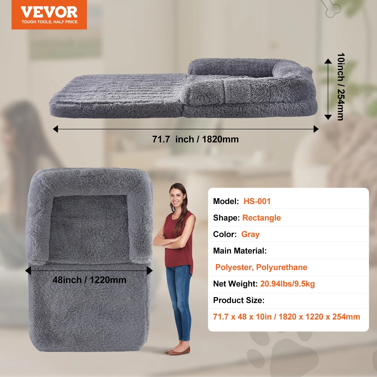 Human Dog Bed for Adult Human and  Dog in Dog Bed to bond.