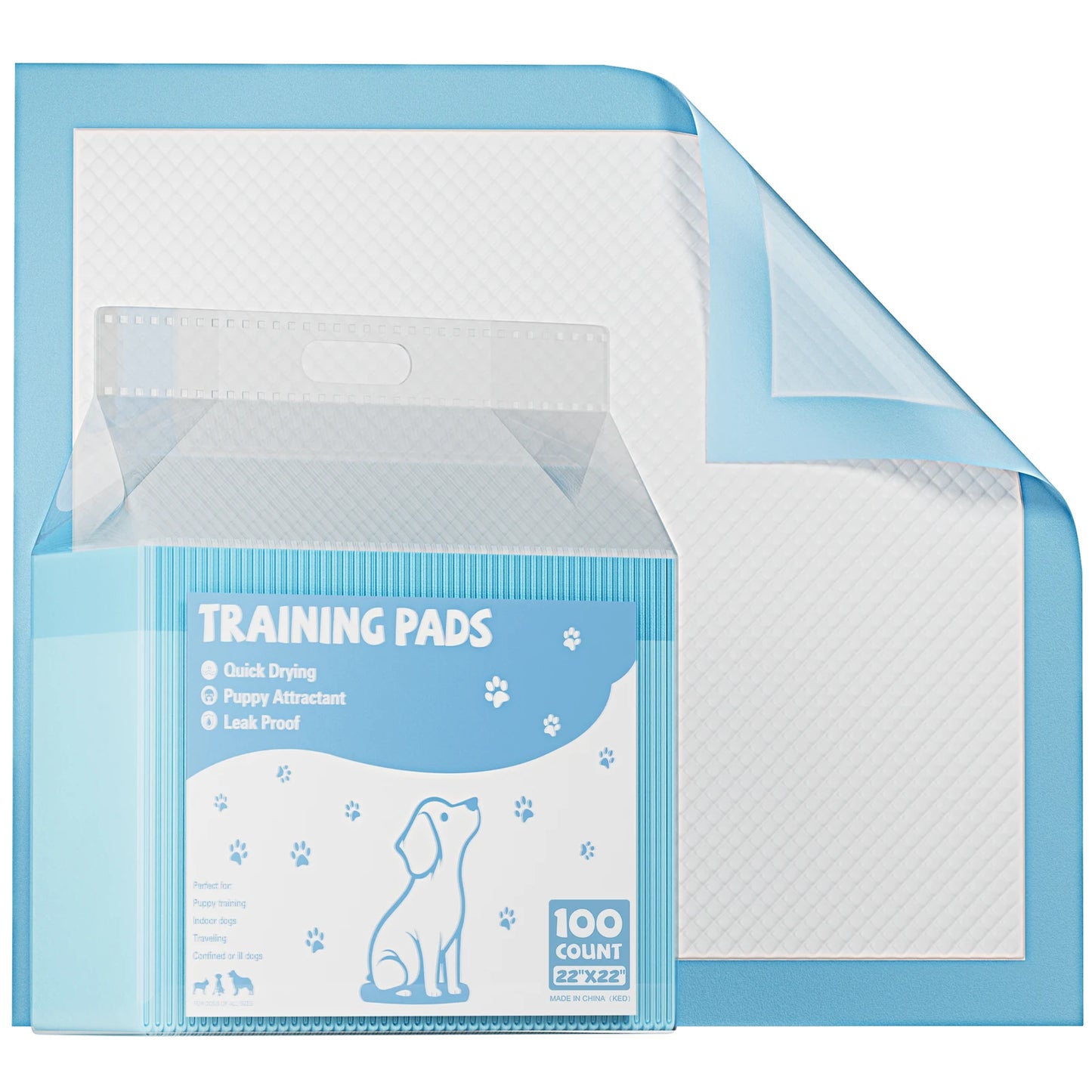 Super Absorbency Pee Pads for Puppies & Dogs.(22 x 22)