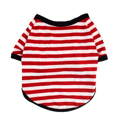 Stripe Dog T-shirt for Small & Medium Dogs, Cats and Puppies.