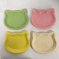4-Color Pet Bowl Cat Food Dish. Home Use Pet Bowl.