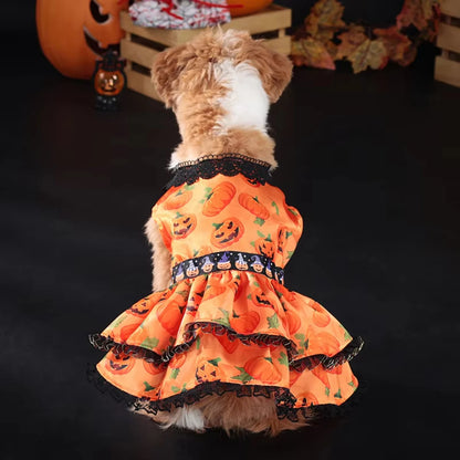 Halloween Dress for Small Dogs; Sizes S - XL.