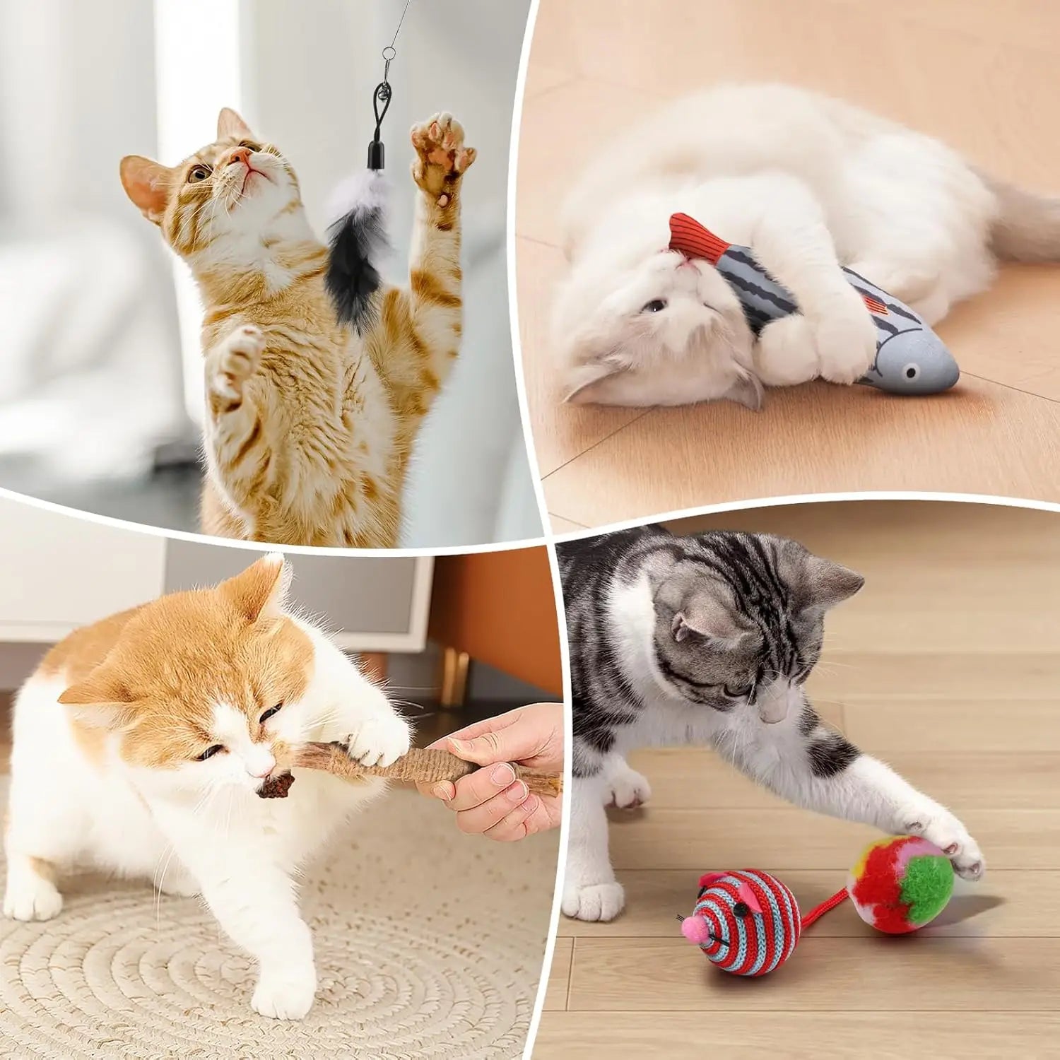 20 Piece Variety Pack Cat Toys