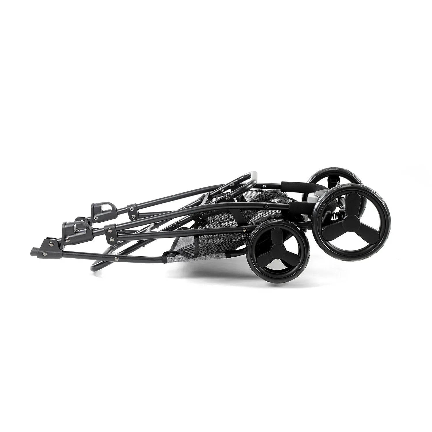 Pet Stroller with Removable Carrier, Folding Stroller for Dogs and Cats.