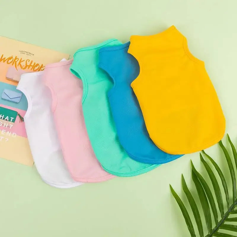 Summer Dog Clothes For Small Dogs Cute Summer Puppy T-Shirt Spring Vests for Small and Medium Dogs and Cats. XS-XXL