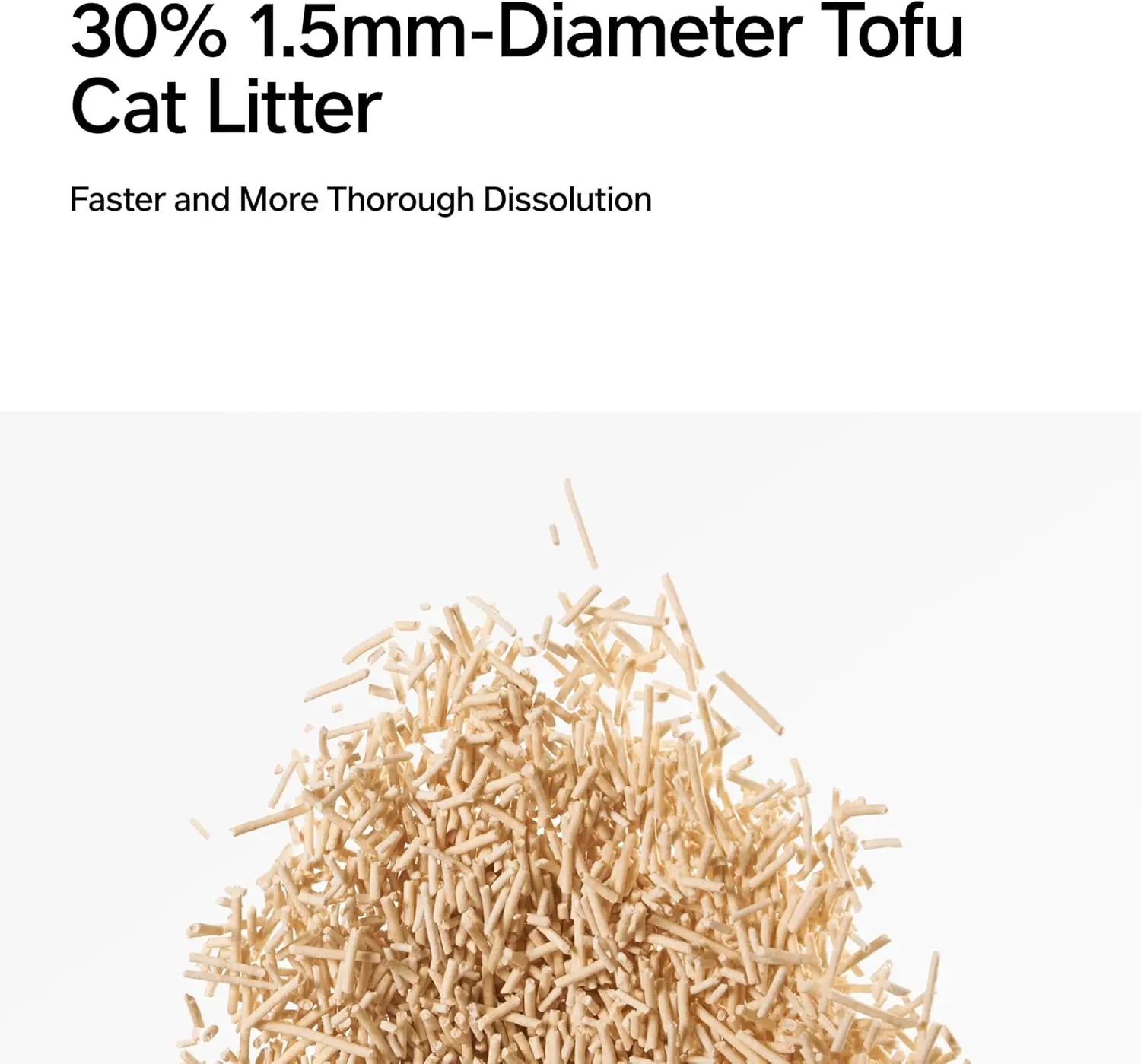 pidan Tofu Cat Litter Clumping.  Flushable,  Ultra Absorbent,  Fast Drying,  Dust-Free and Less Tracking, 5.3lb