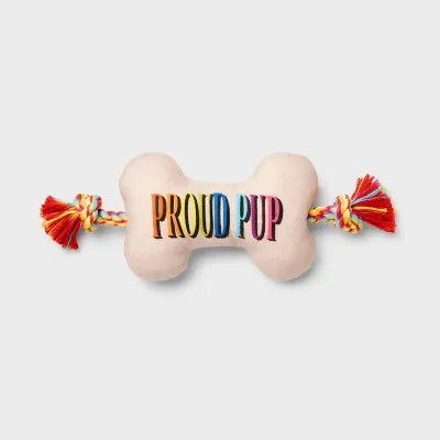 Rope Dog Toy 15" Bone Plush.