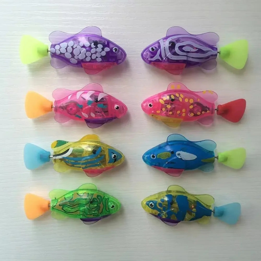 Cat Toy LED Glowing Swimming Robot Fish.