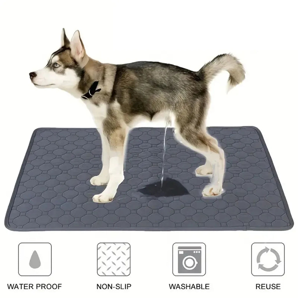Winter Dog Pee Pad Reusable, Washable Dog Urine Mat.  Waterproof,  Absorbent, Puppy and Cat Training.
