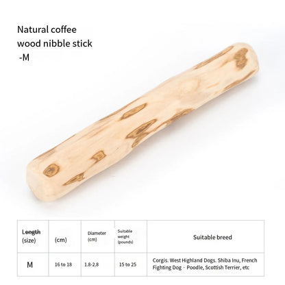 Coffee Wooden Dog Chew Stick.