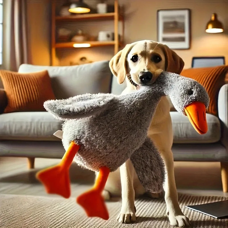 Soft Duck Toy for Cats. Toy Relaxes Dogs and Relieves Anxiety.
