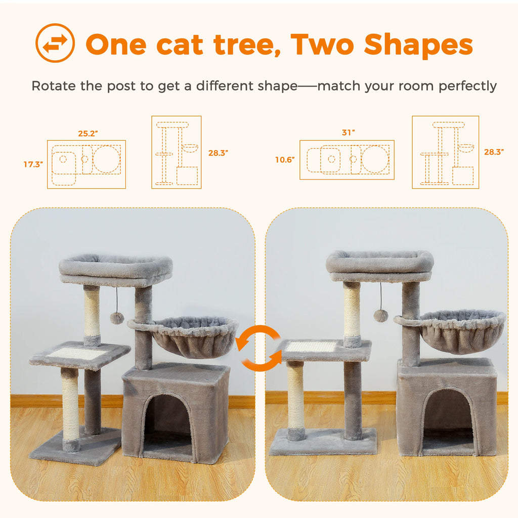 Cat Tree Cat Tower for Indoor Cats;  2 Styles Cat Activity Tree. See Description.