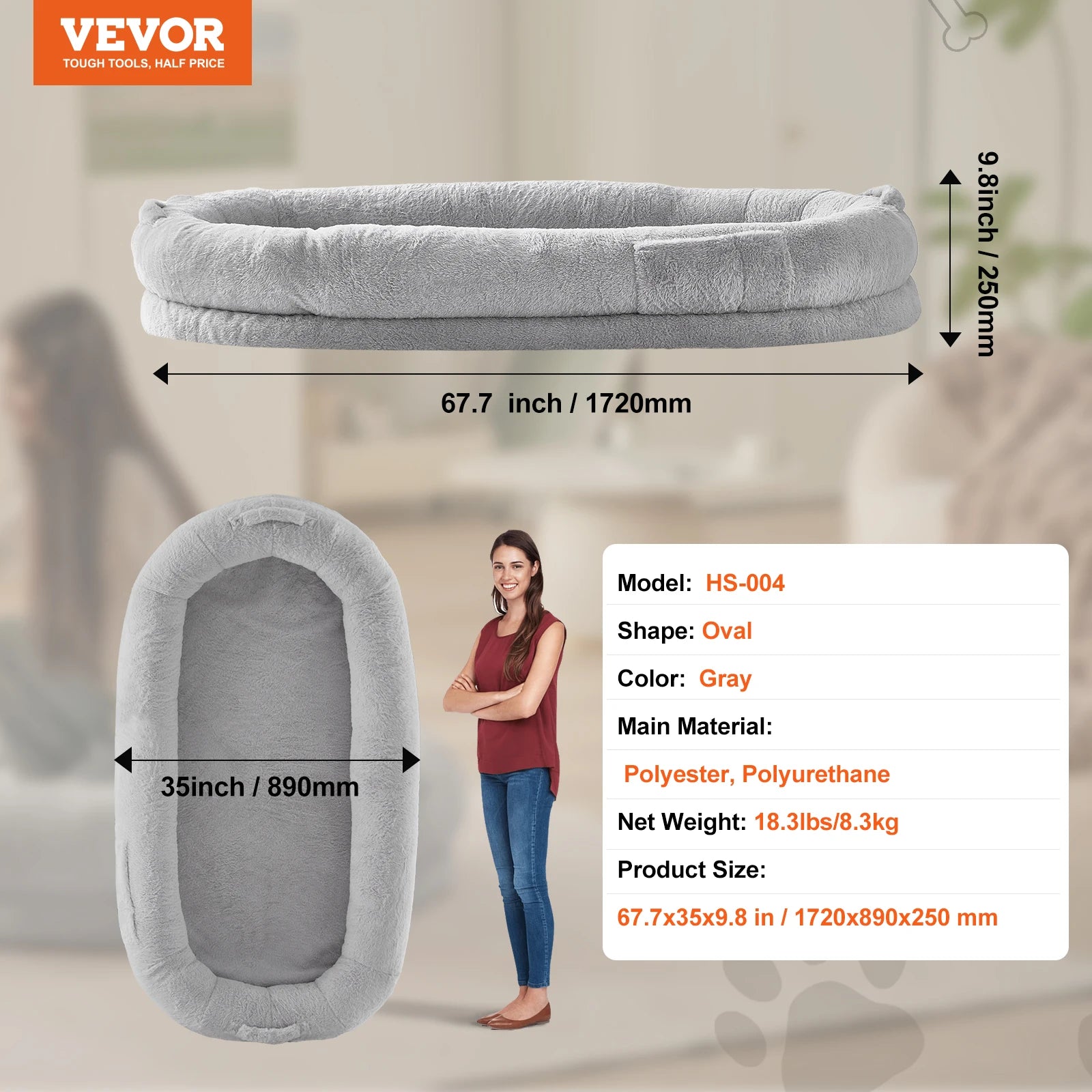 Human Dog Bed for Adult Human and  Dog in Dog Bed to bond.