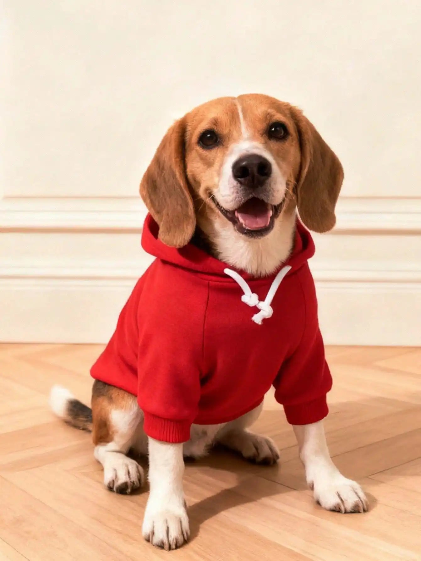 Polyester Warm Basic Hooded Sweatshirt Suitable for Indoor and Outdoor Cats and Dogs.
