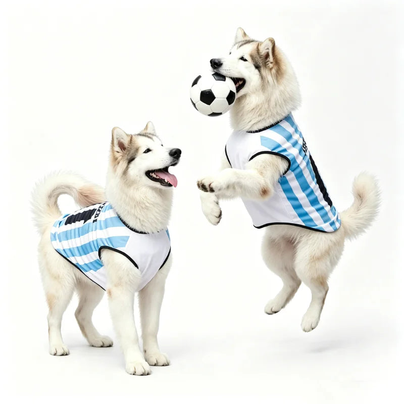 2026 Soccer Cat and Dog Football Breathable Mesh Jersey.   Dog Jersey is Thin,  Cool,  Summer T-Shirt,  Soft and is a Quick to Dry Vest.