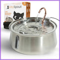 4L Stainless Steel Cat Water Fountain.