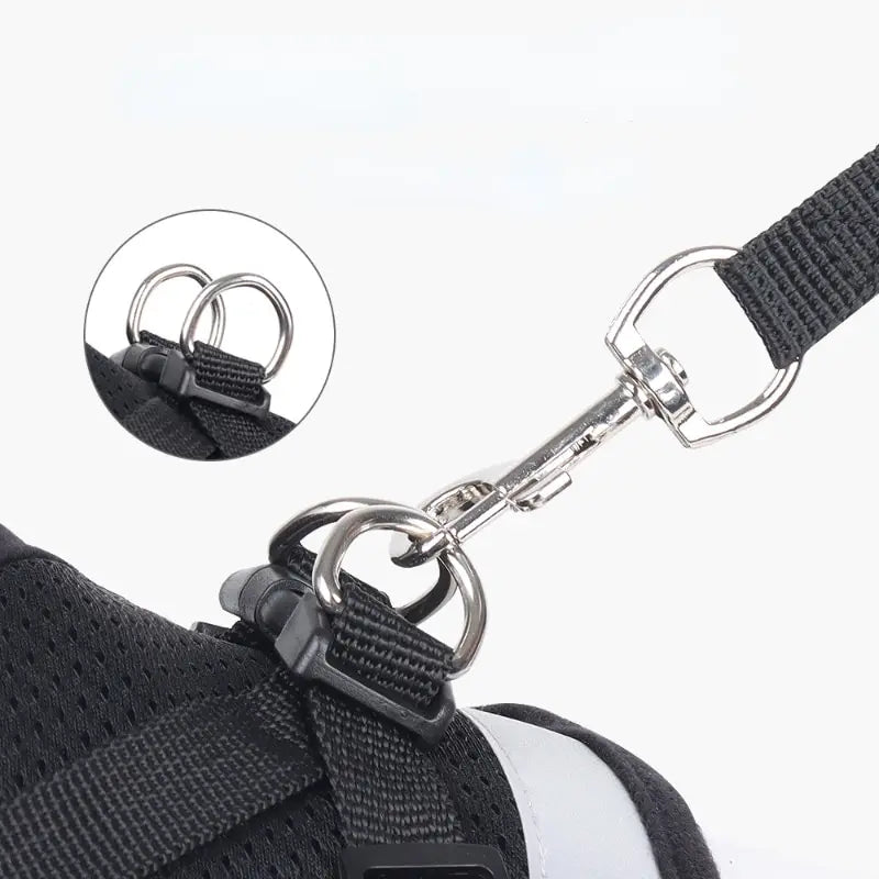 Pet Leash, Undershirt Harness,  Breathable Mesh.  Adjustable,  Easy Control,  Reflective Undershirt Dog Harness Collar.