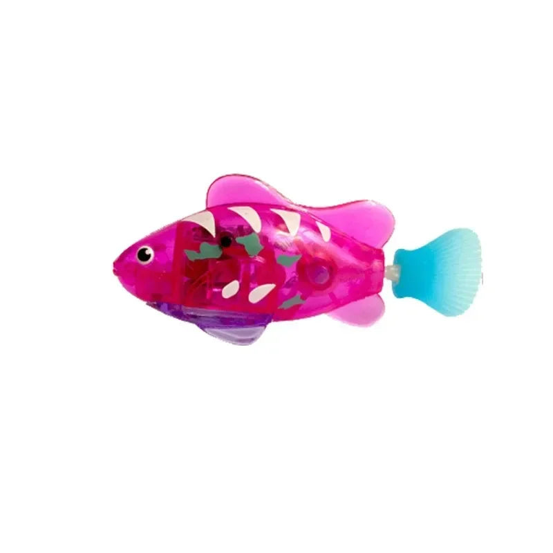 Cat Toy LED Glowing Swimming Robot Fish.