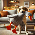 Soft Duck Toy for Cats. Toy Relaxes Dogs and Relieves Anxiety.
