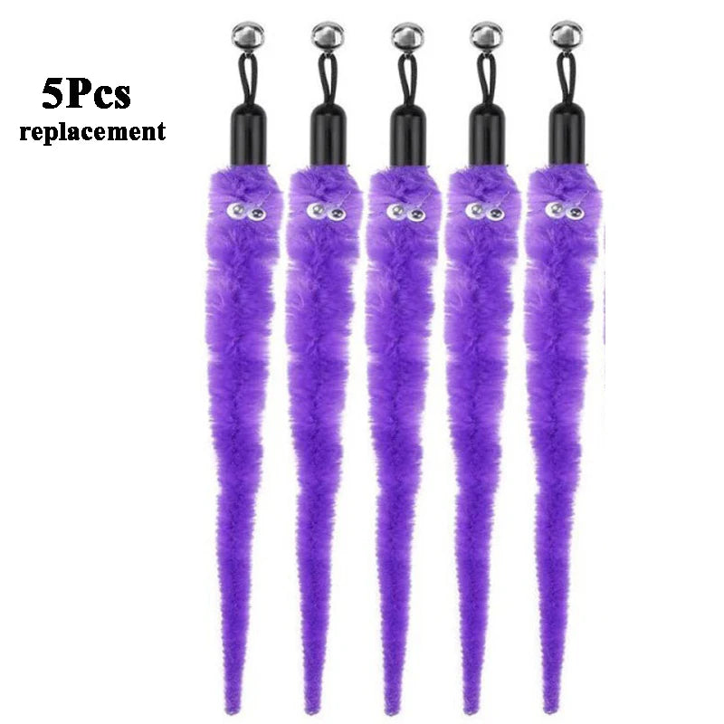 Replace Plush Cat Toy Worms, and Stick