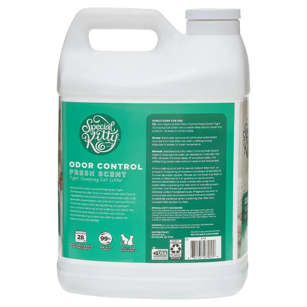 4-Pack Special Kitty Clumping Clay Cat Litter Fresh Scent 20 lbs. Jug.  Odor Control Fast Clumping Cat Sand for all Cats.