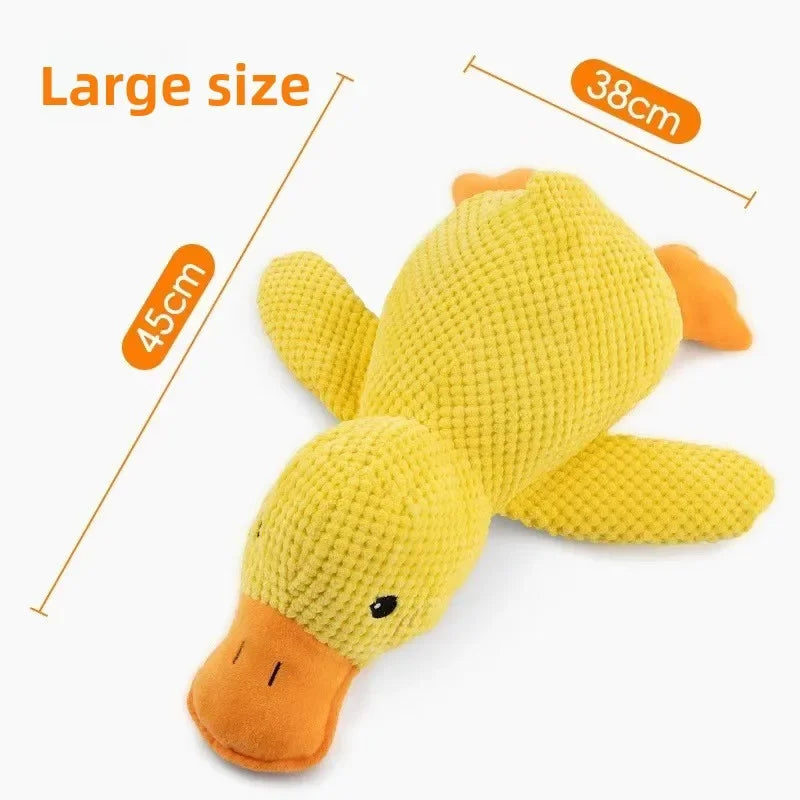 1/3 PCS Squeaky Duck for Dogs. Calming, Plush, Luxury, Sleep Aid and Durable Puppy Companion Pet.