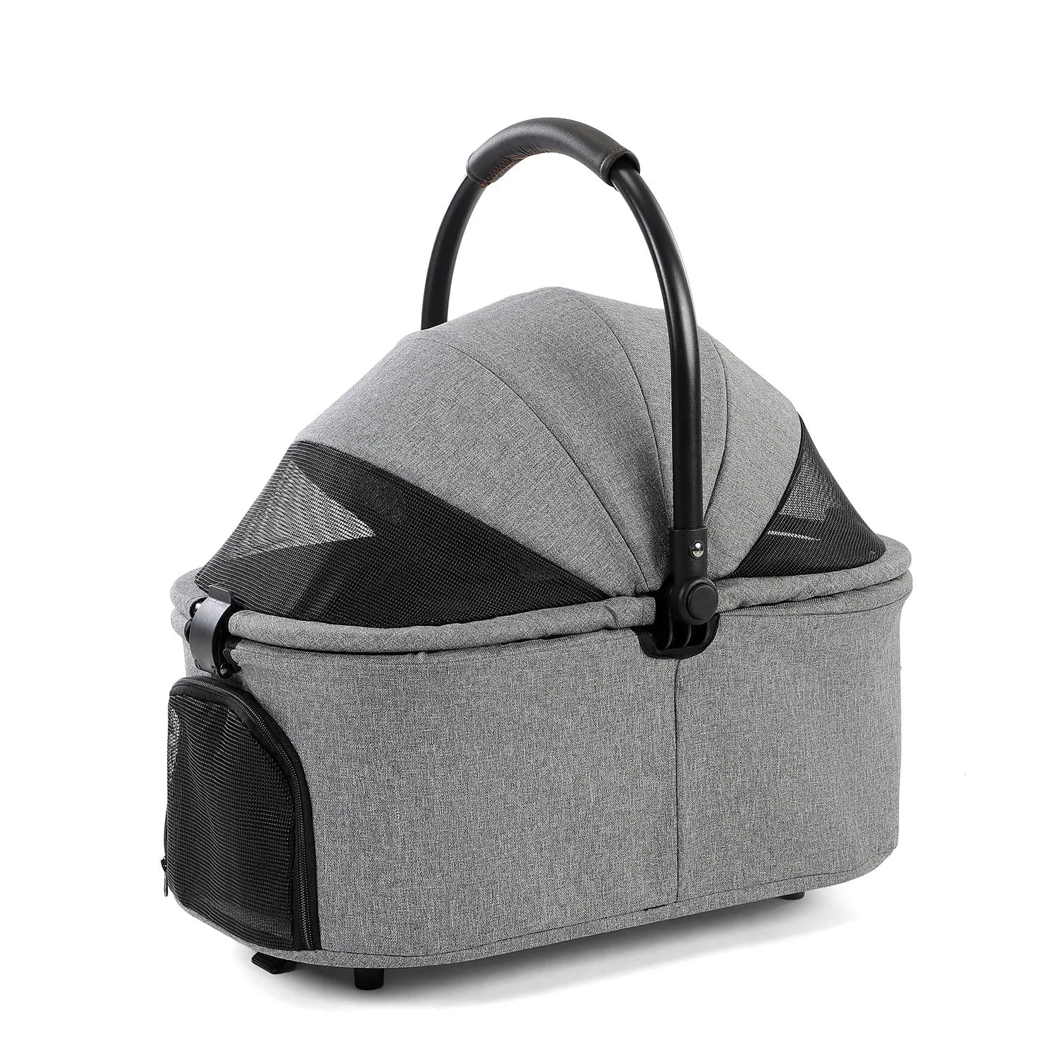 Pet Stroller with Removable Carrier, Folding Stroller for Dogs and Cats.