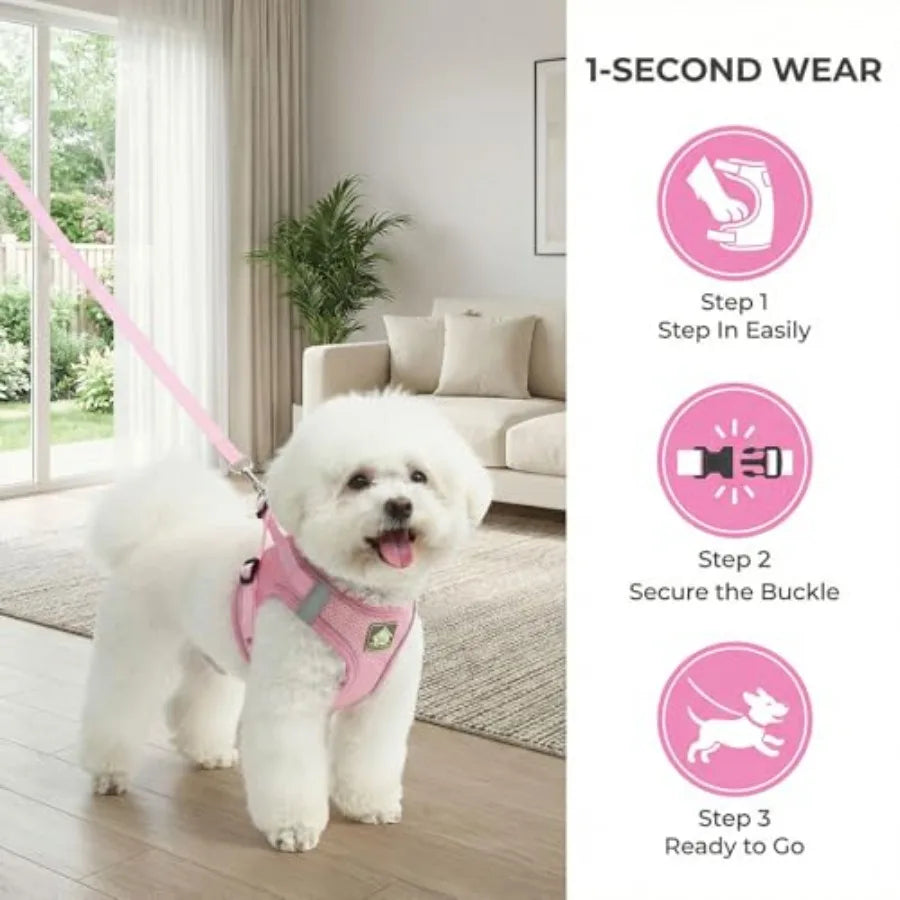 Dog Harness Vest with Leash Set.