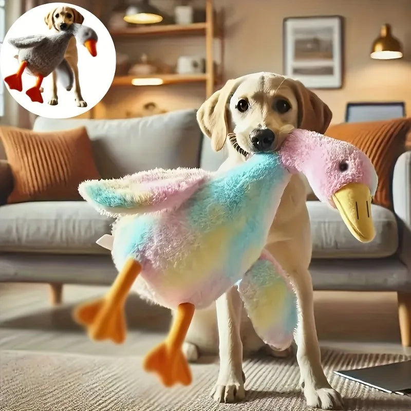 Soft Duck Toy for Cats. Toy Relaxes Dogs and Relieves Anxiety.