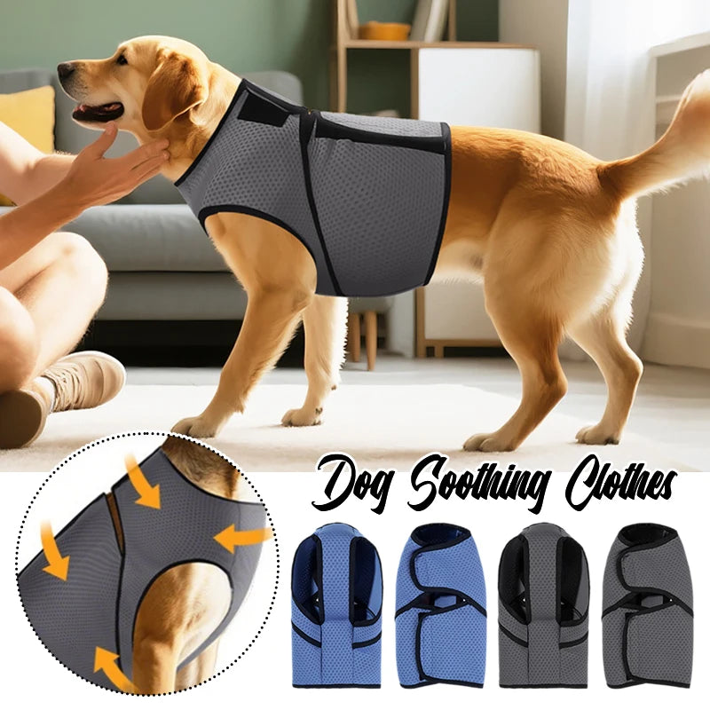 Dog Calming Vest & Shirt, Anxiety Relief Coat & Summer Chest Harness.