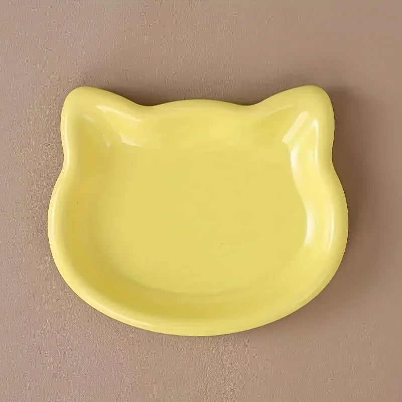 4-Color Pet Bowl Cat Food Dish. Home Use Pet Bowl.