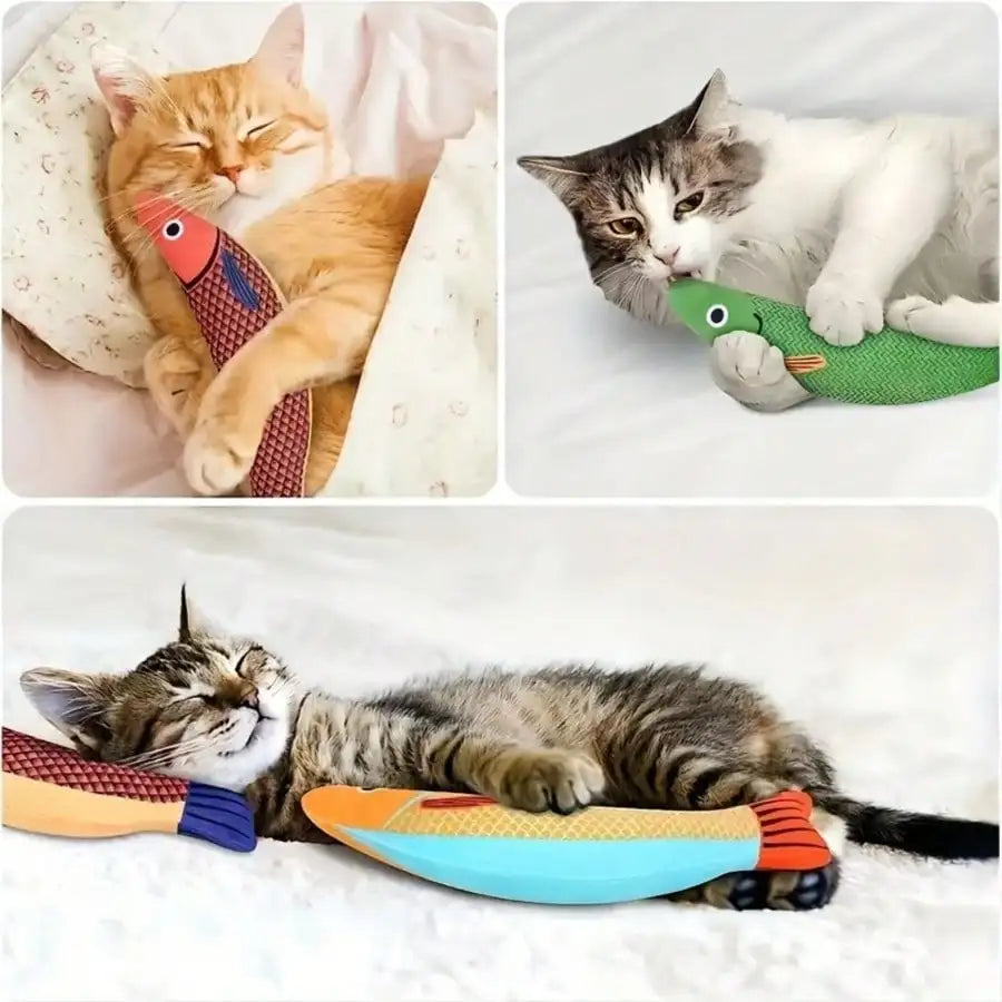 Realistic Fish Design Cat Toy.    Indoor Interactive Kicking Toy For Cats,