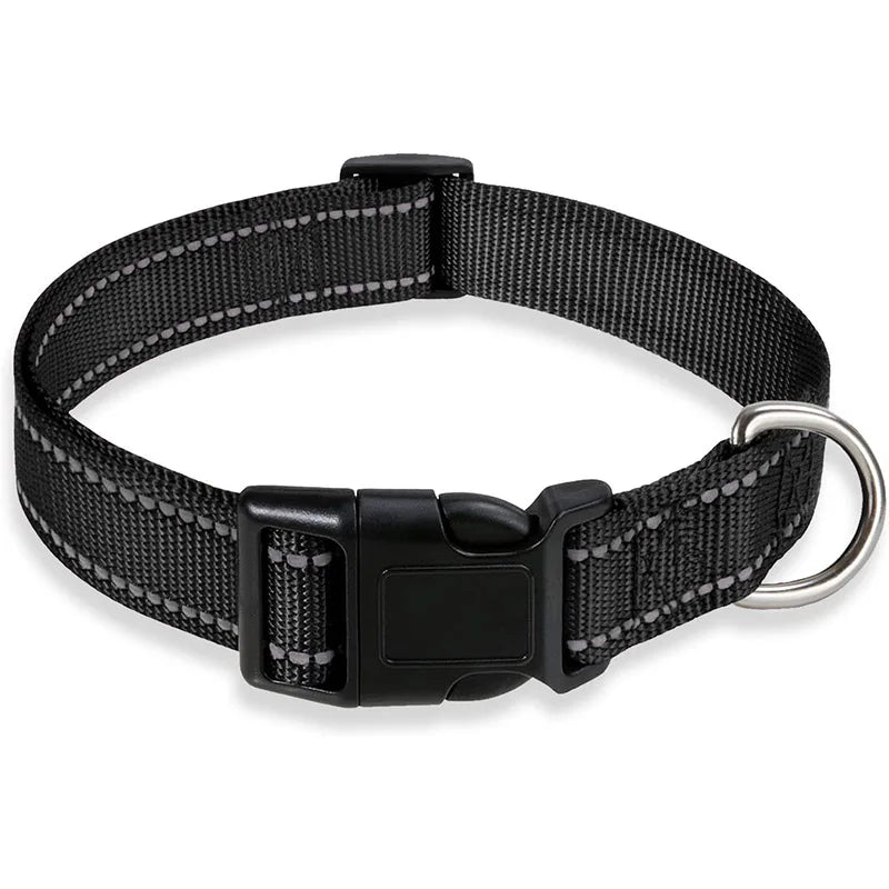 Adjustable Reflective Dog Collar Strap.
