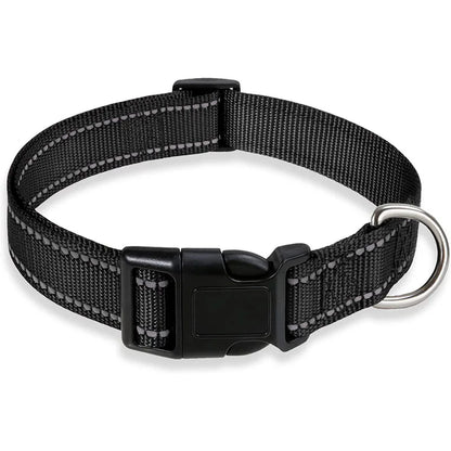 Adjustable Reflective Dog Collar Strap.