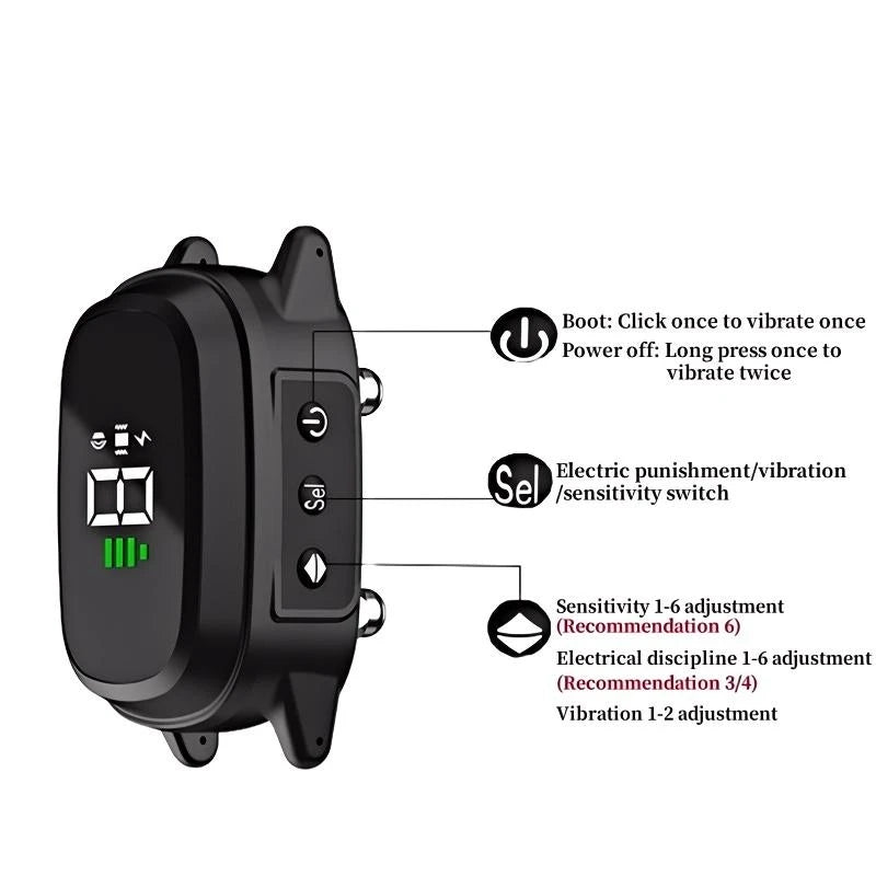 Waterproof Dog Bark Collar, Rechargeable Anti-Bark Collar for Small and Medium Dogs.