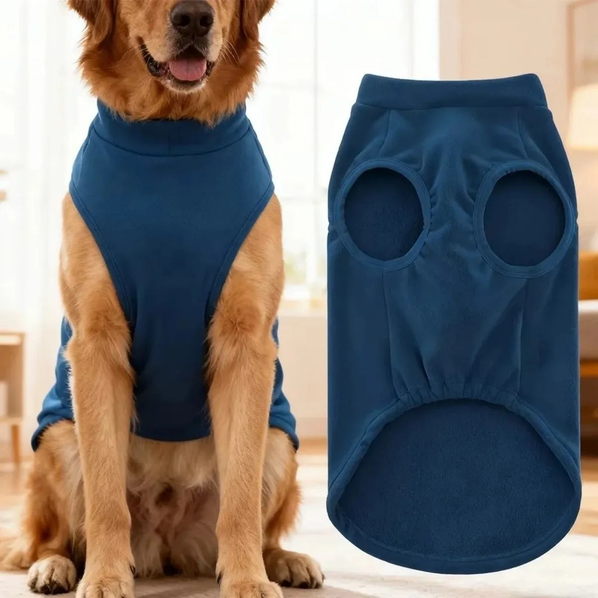 Cozy Solid Color Dog Sweater.  Lightweight Stretchy Pullover Sweater.